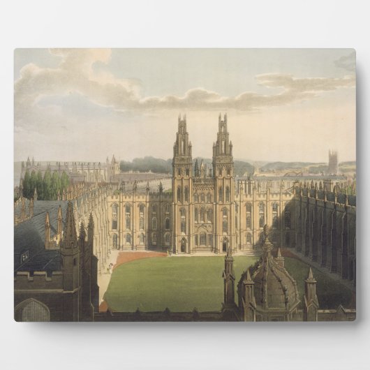 All Souls Collegeの外部ビュー、から取得 フォトプラーク (正面)