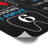 All Sport Balls First Birthday chalkboard ポスター (角)