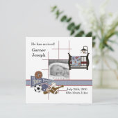 All Sportsベビー写真報告テンプレート 案内状 (スタンド正面)