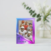 All Sports Custom Trading Card, Neon Chrome Steel  コーリングカード (スタンド正面)