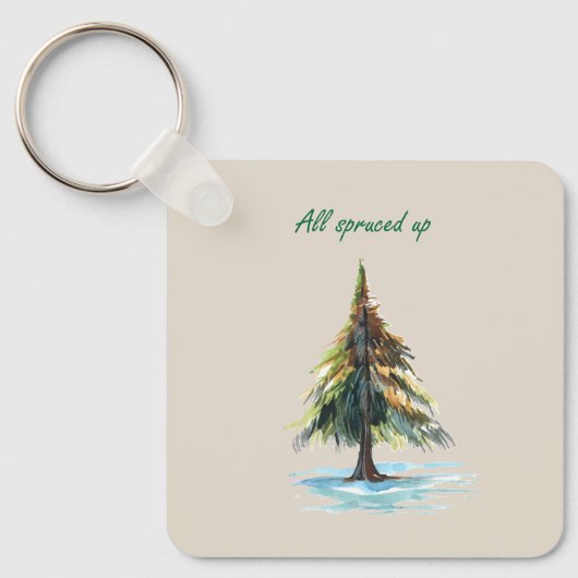 All spruced up キーホルダー (正面)