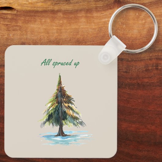 All spruced up キーホルダー (裏面)