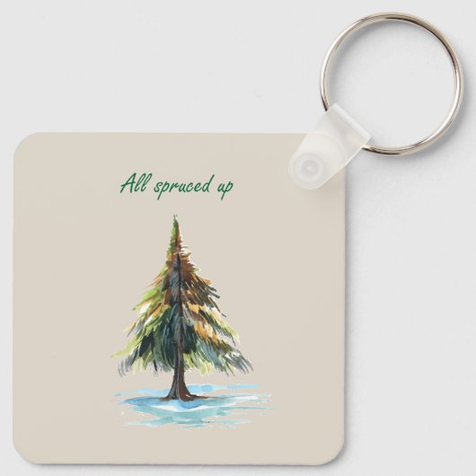 All spruced up キーホルダー (裏面)
