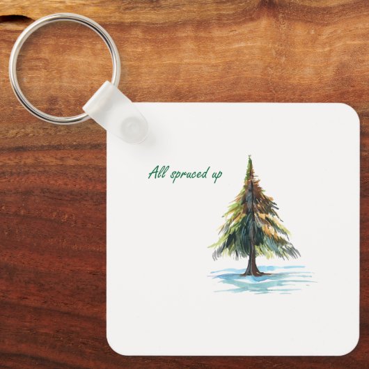 All spruced up キーホルダー (正面)