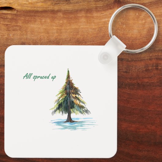 All spruced up キーホルダー (裏面)