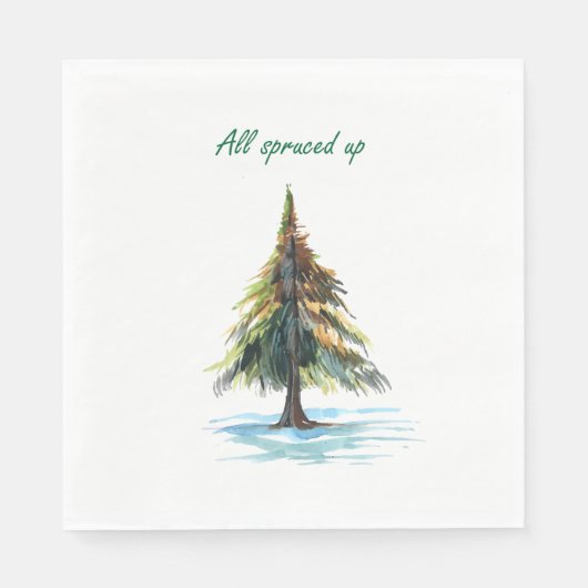 All spruced up スタンダードランチョンナプキン (正面)