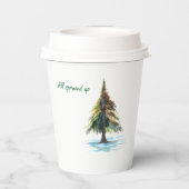 All spruced up 紙コップ (裏面)