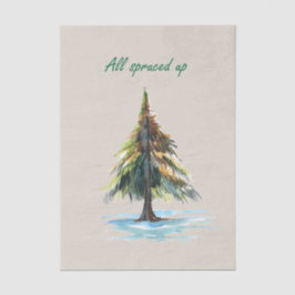 All spruced up 薄葉紙