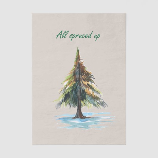 All spruced up 薄葉紙 (正面)