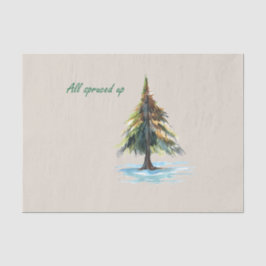 All spruced up 薄葉紙