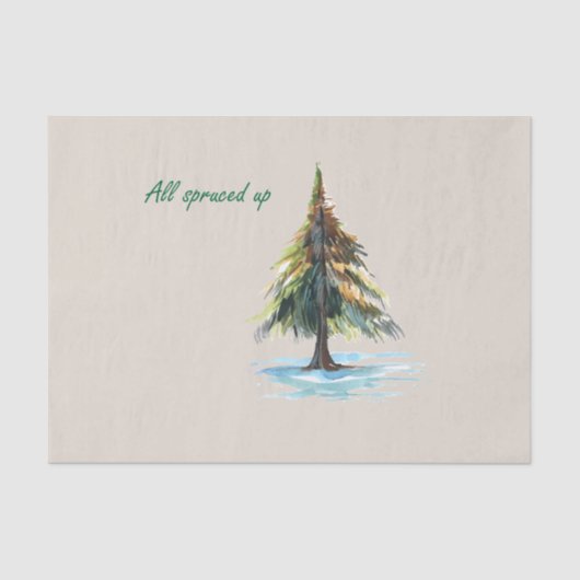 All spruced up 薄葉紙 (正面)