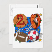 All Star 2nd誕生日Tシャツとギフト ポストカード (正面/裏面)