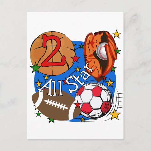 All Star 2nd誕生日Tシャツとギフト ポストカード (正面)