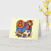 All Star 8誕生日Tシャツとギフト カード (黄色い花)