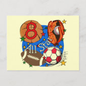 All Star 8誕生日Tシャツとギフト ポストカード (正面)