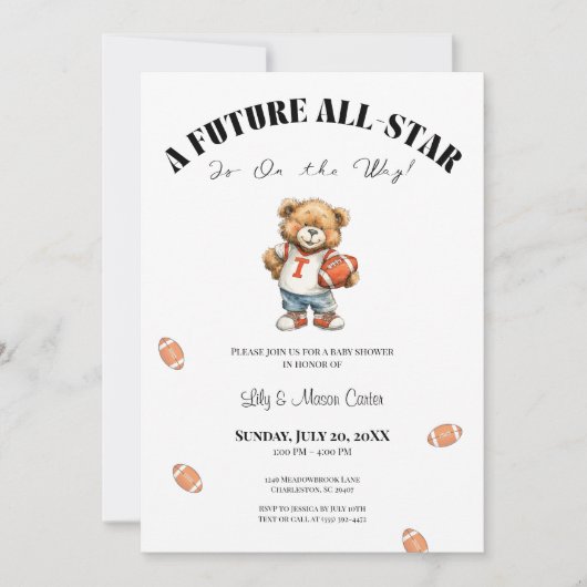 All-Star Baby Shower Invite | Future All-Star シーズンカード (正面)