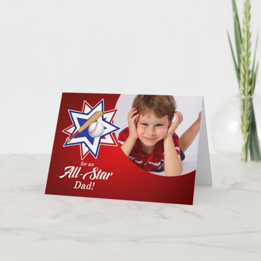 All Star Baseballテーマfor Father's Day写真 シーズンカード (正面)