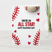 All Star Baseball Valentine Card カード (正面)