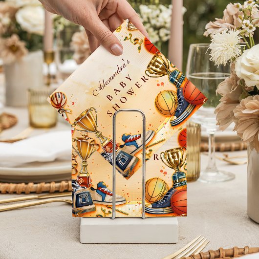 All Star Basketball Baby Shower スタンダードカクテルナプキン