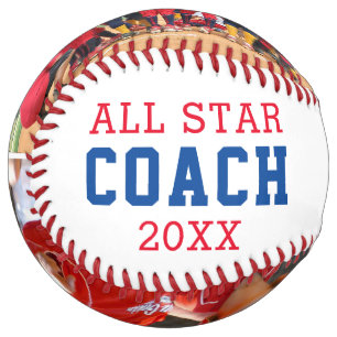 ALL STAR COACH Team Thank You 2 パーソナライズされた Photo ソフトボール