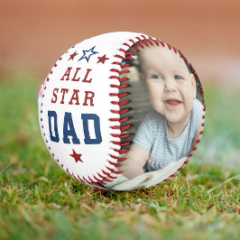 ALL STAR DAD 初めての父の日 2枚の写真 野球ボール