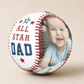 ALL STAR DAD 初めての父の日 2枚の写真 野球ボール