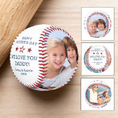 ALL STAR DAD 父の日おめでとう 2枚の写真 野球ボール