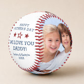 ALL STAR DAD 父の日おめでとう 2枚の写真 野球ボール