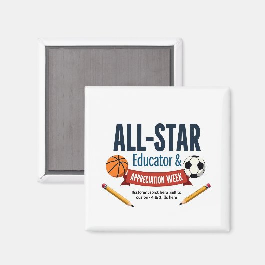 All-Star Educator Appreciation Magnet マグネット (正面/裏面)