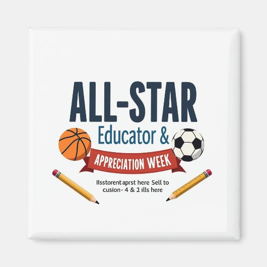 All-Star Educator Appreciation Magnet マグネット (正面)
