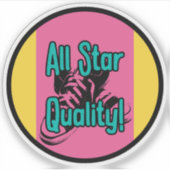 All Star Quality Sticker シール (正面)