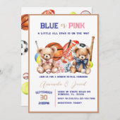 ALL STAR SPORT Baby Gender Reveal Invitation 招待状 (正面/裏面)