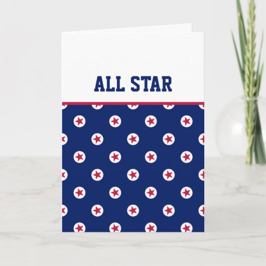 ALL STAR Sports赤白青選手チームコーチ カード (正面)