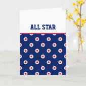 ALL STAR Sports赤白青選手チームコーチ カード (黄色い花)