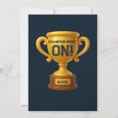 All Star Sports Birthday Party 招待状 (裏面)