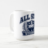 All Star Student – Multi-Talent Campus Pride コーヒーマグカップ (正面左)