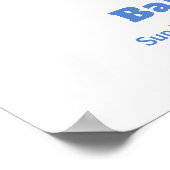 All Star Teddy Bear Football Baby Shower Welcome ポスター (角)