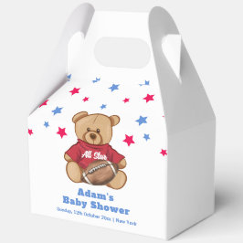All Star Teddy Bear Football Sport Baby Shower  フェイバーボックス