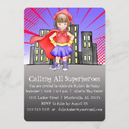 All Superheroes誕生日 招待状