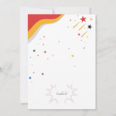 All Superheroes Birthday Partyを呼ぶ 招待状 (裏面)