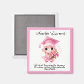 🎓 All text custom Chibi Bloom Graduation マグネット (正面/裏面)