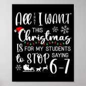 All That I Want This Christmas Is Students Stop Sa ポスター (正面)