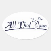 All that Jazz 楕円形シール (正面)