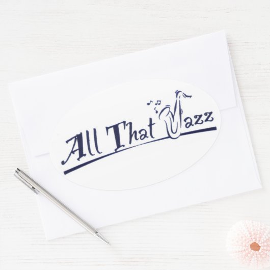 All that Jazz 楕円形シール (封筒)