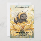 All The Buzz Baby Digital Download Shower Invite 招待状 (正面)