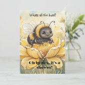 All The Buzz Baby Digital Download Shower Invite 招待状 (スタンド正面)