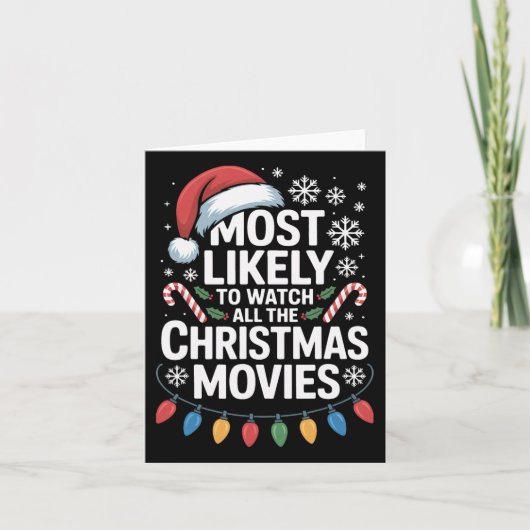 All The Christmas Movies Most Likely To Watch Holi カード (正面)