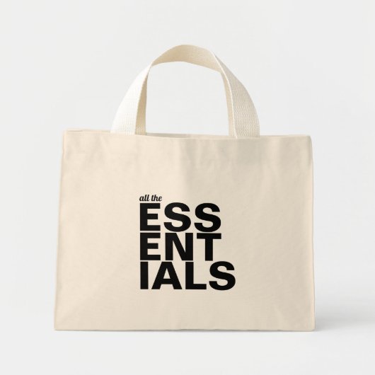 All the ESSENTIALS | Modern Minimalist  ミニトートバッグ (正面)