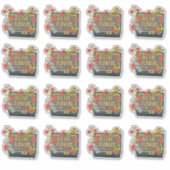 All the Flowers Festival Logo シール (正面)