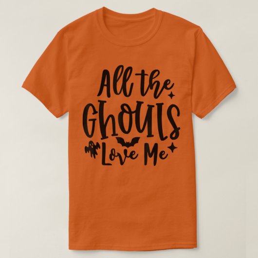 All The Ghouls Love Me Funny Halloween Spooky Scar Tシャツ (デザイン正面)